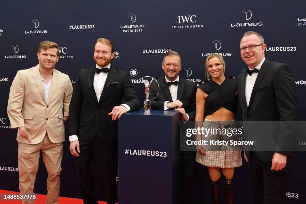 Laureus World Sportsperson of the Year with a Disability 2023 nominees Cameron Leslie , Declan Farmer Oksana Masters and Craig Spence ,Chief Brand...