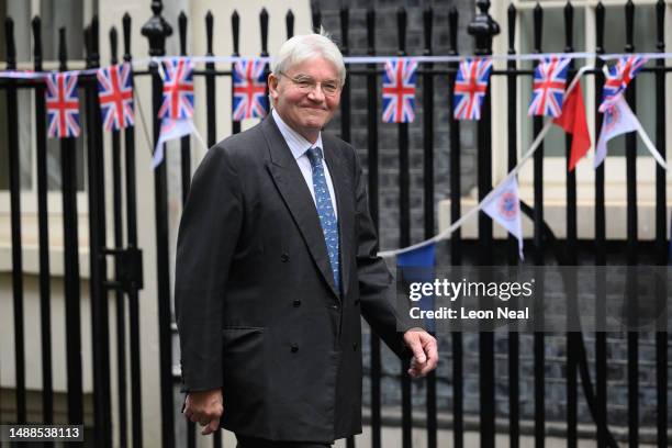 Minister of State at the Foreign, Commonwealth and Development Office Andrew Mitchell arrives at number 10, ahead of the weekly Cabinet meeting at...