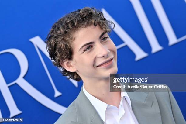 Jacob Tremblay attends the World Premiere of Disney's "The Little Mermaid" on May 08, 2023 in Hollywood, California.