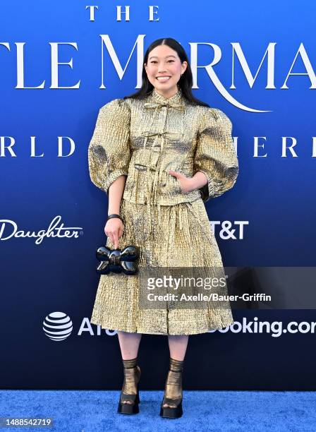 Awkwafina attends the World Premiere of Disney's "The Little Mermaid" on May 08, 2023 in Hollywood, California.