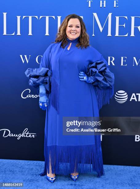 Melissa McCarthy attends the World Premiere of Disney's "The Little Mermaid" on May 08, 2023 in Hollywood, California.