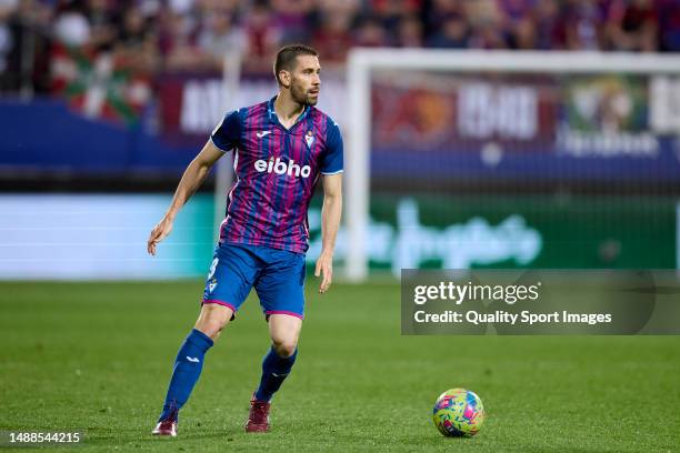 Frederico Venancio of SD Eibar in action during the LaLiga Smartbank match between SD Eibar and UD Las Palmas at Estadio Municipal de Ipurua on May...