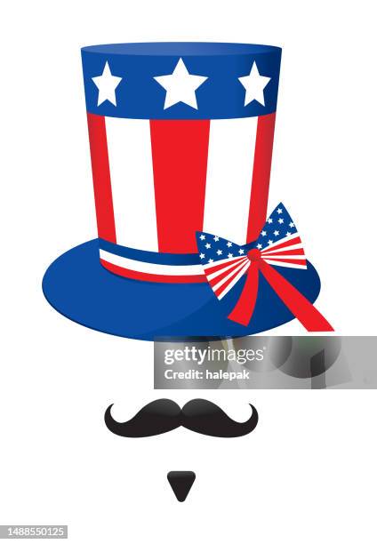 uncle sam hat - uncle sam stock illustrations