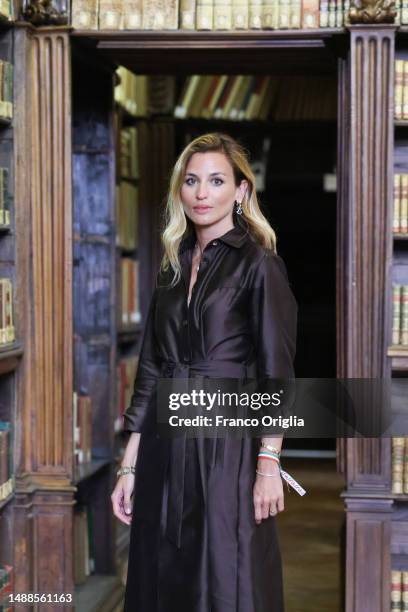 Conductor, pianist and composer and Director of the Taormina Arte Foundation at the Ancient Theatre of Taormina Beatrice Venezi attends the "Taormina...