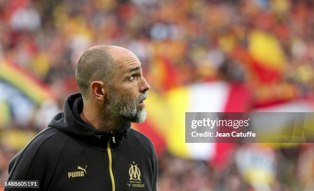 Coach of Olympique de Marseille Igor Tudor during the Ligue 1 Uber Eats match between RC Lens and Olympique de Marseille at Stade Bollaert-Delelis on...