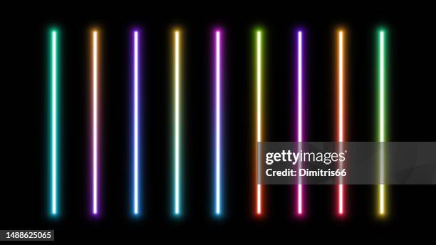 neon-farbverlaufslichter - stabförmig stock-grafiken, -clipart, -cartoons und -symbole