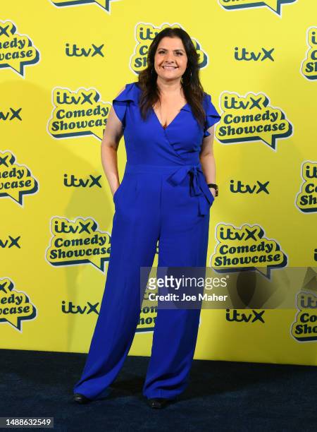Nina Wadia attends the ITVX Comedy Showcase photocall at the Bike Shed Moto Co., on May 09, 2023 in London, England.