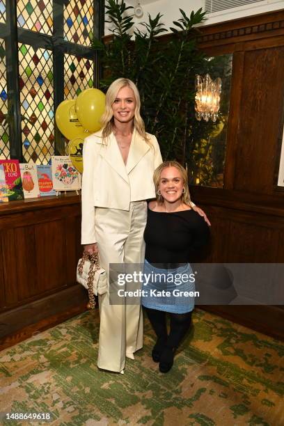 Nadiya Bychkova and Ellie Simmonds during the Oscar's Book Prize Winner Announcement at The Ivy on May 09, 2023 in London, England.