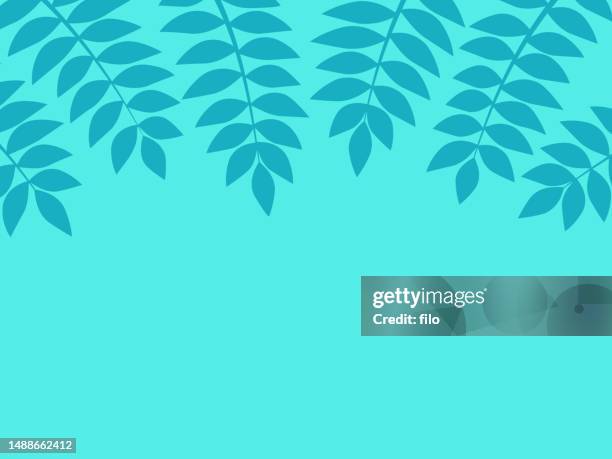 modern summer leaf plant background - overgrown forest stock illustrations