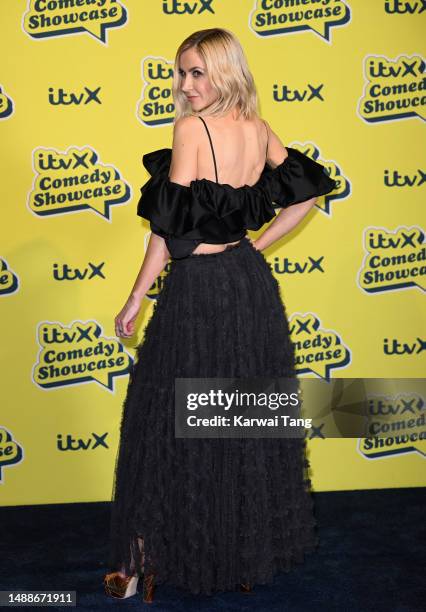 Katherine Kelly attends the ITVX Comedy Showcase photocall at the Bike Shed Moto Co., on May 09, 2023 in London, England.