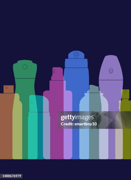 deodorant spray - armpit stock illustrations