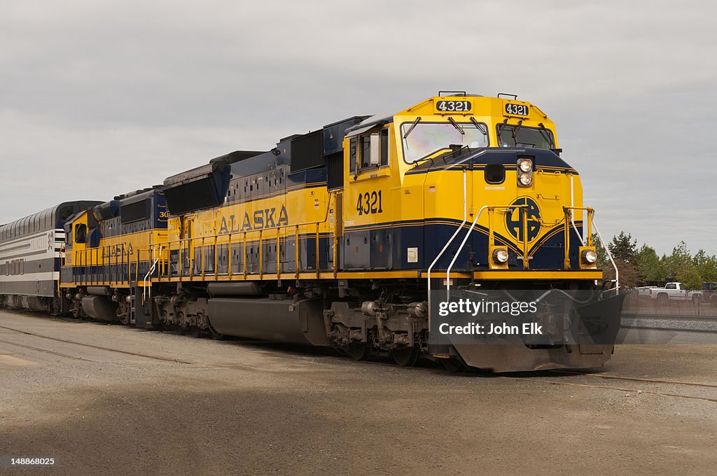 Alaska Railroad, train.