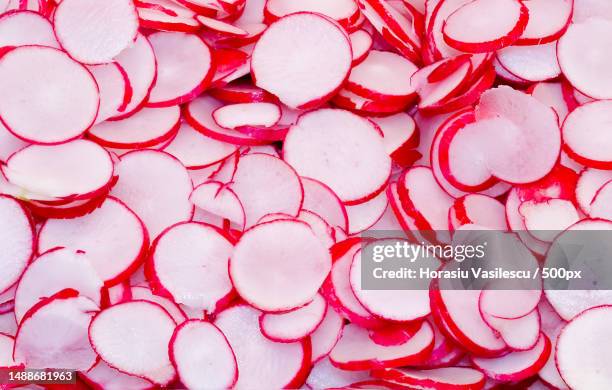 full frame shot of sweet food - radish stock pictures, royalty-free photos & images