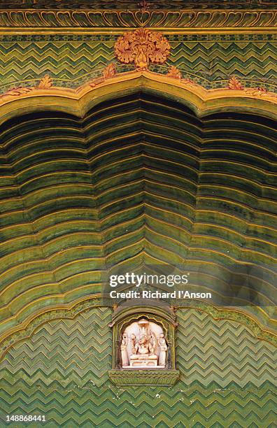 detail of spring gate in pitam niwas chowk in city palace. - national landmark stock illustrations