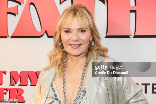 Kim Cattrall attends the "About My Father" premiere at SVA Theater on May 09, 2023 in New York City.