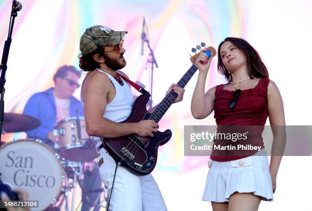 San Cisco performs on stage at the Beyond the Valley Festival on Friday the 30th of December 2022, in Barunah Plains, Australia. Local Caption***San...