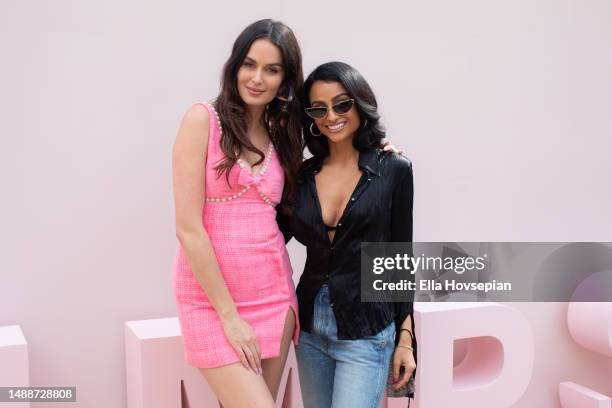 Nicole Trunfio and Nazanin Mandi attend the Bumpsuit Mini Carnival at The Grove on May 09, 2023 in Los Angeles, California.