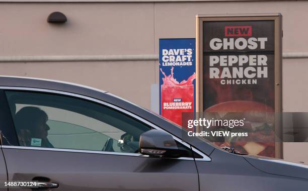 Exterior view of a Wendys restaurant on April 17, 2023 in Rutherford New Jersey. Wendys will begin testing an AI-powered ordering system powered by...