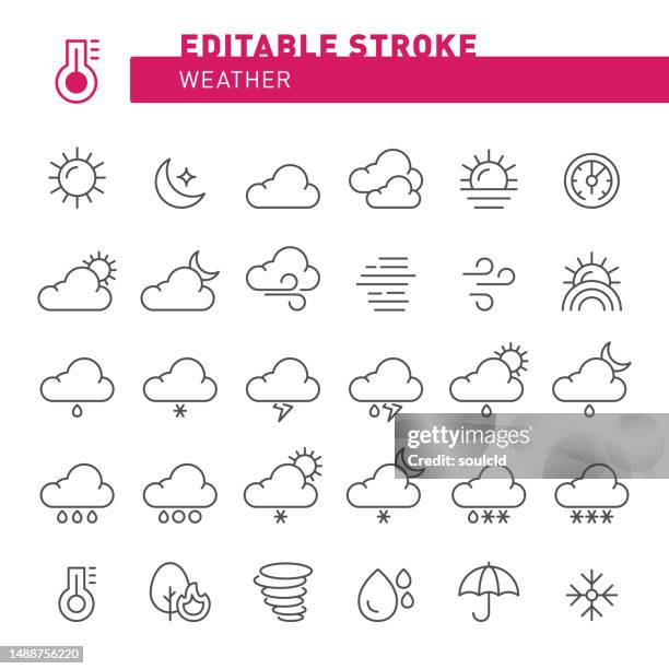 weather icons - morning icon stock illustrations