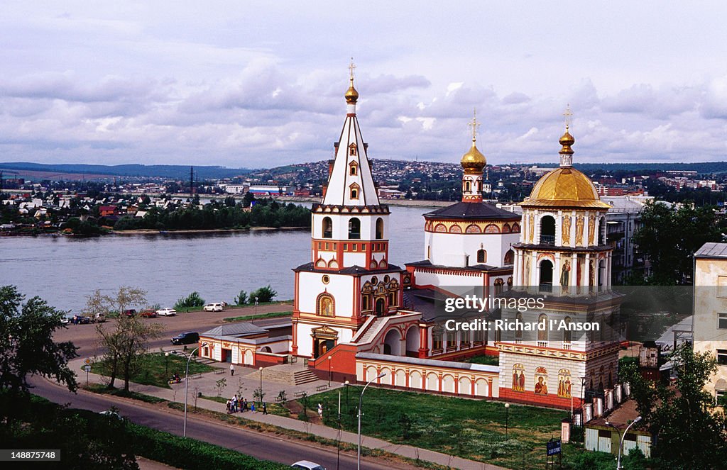 Bogoyavlensky Cathedral & the Angara River.