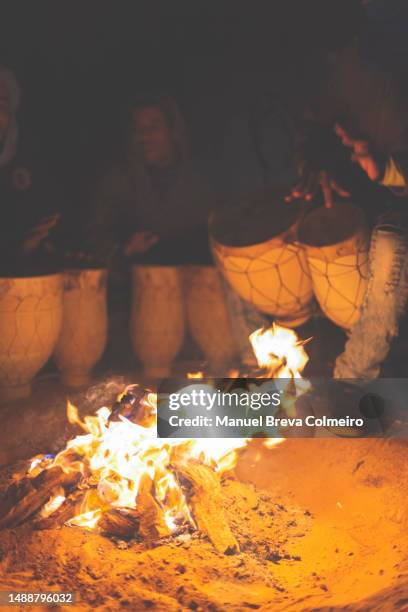 drums in the night - native african ethnicity stock pictures, royalty-free photos & images