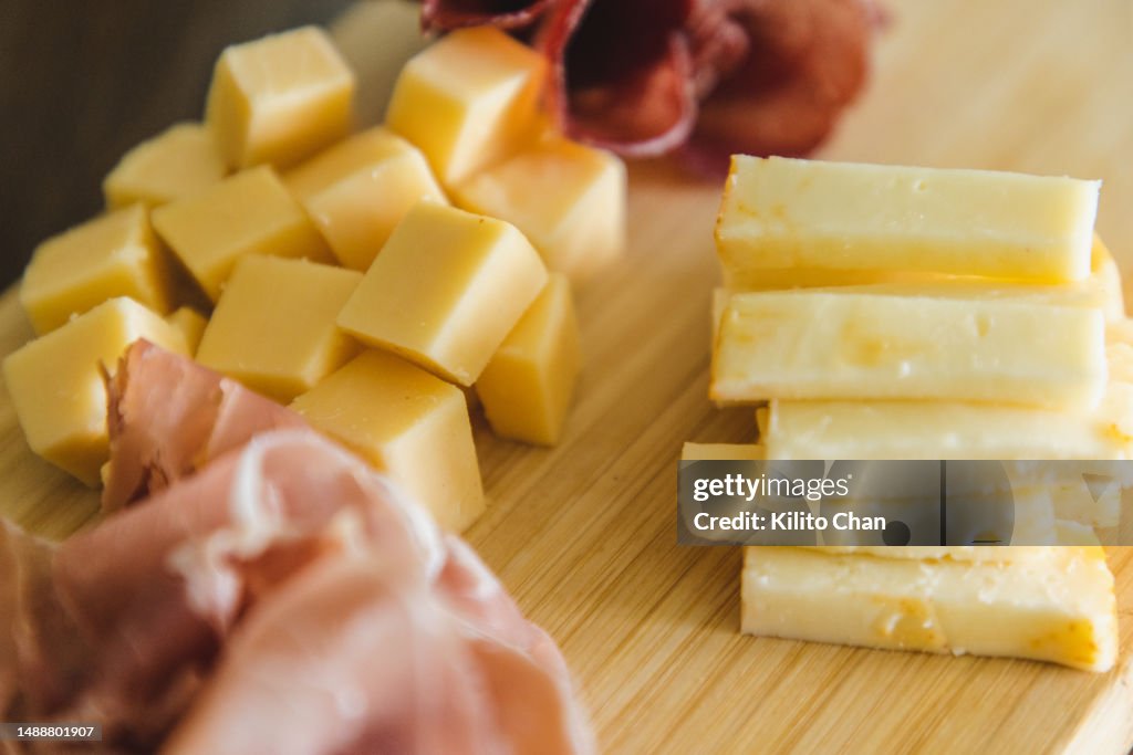 Meat and cheese platter