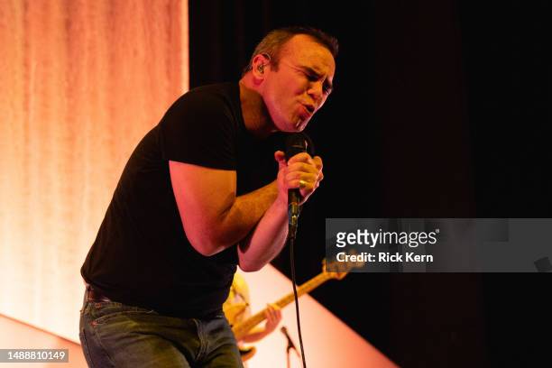 Samuel Herring of Future Islands performs in concert at ACL Live on May 09, 2023 in Austin, Texas.