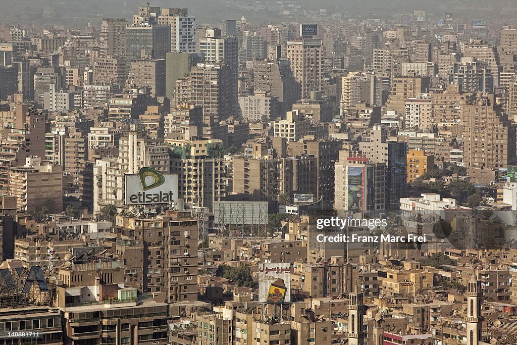New city centre cityscape from Cairo Tower.