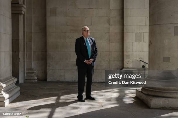 Reform UK’s new candidate for London mayor, Howard Cox, poses for a portrait on May 10, 2023 in London, England. Mr Cox has promised to stop...