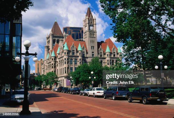 old federal courts building (1902), landmark centre - minneapolis-st paul, minnesota - minneapolis city council stock-fotos und bilder