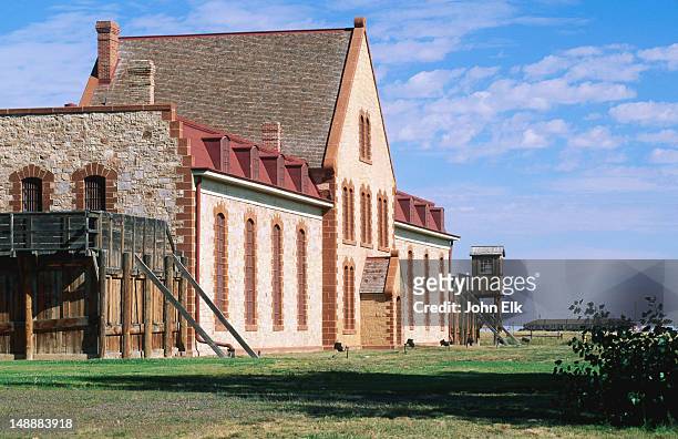 territorial prison and old west park. - laramie bildbanksfoton och bilder
