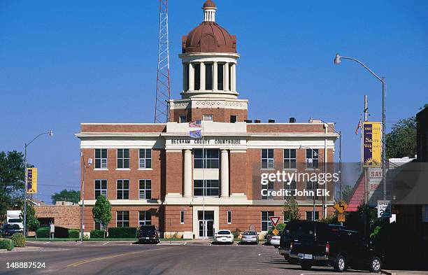 beckham county courthouse. - oklahoma stock pictures, royalty-free photos & images