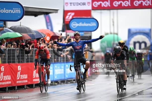 Kaden Groves of Australia and Team Alpecin-Deceuninck celebrates at finish line as stage winner during the 106th Giro d'Italia 2023 - Stage 5 a 171km...