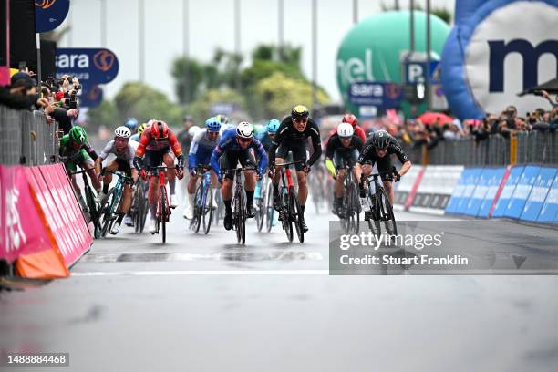 Mark Cavendish of The United Kingdom and Astana Qazaqstan Team, Mads Pedersen of Denmark and Team Trek - Segafredo, Kaden Groves of Australia and...