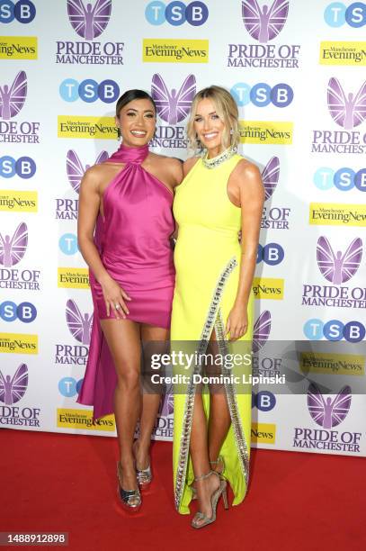 Kaz Crossley and Laura Anderson attend the Pride Of Manchester at Kimpton Clocktower Hotel on May 10, 2023 in Manchester, England.