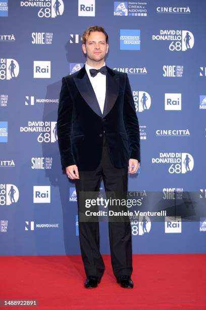 Alessandro Borghi attends the 68th David Di Donatello red carpet on May 10, 2023 in Rome, Italy.