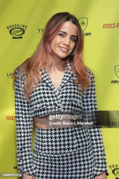 Natalie Morales attends the Los Angeles red carpet premiere of Roadside Attractions & Lionsgate's "Fool's Paradise", A Charlie Day Film at TCL...