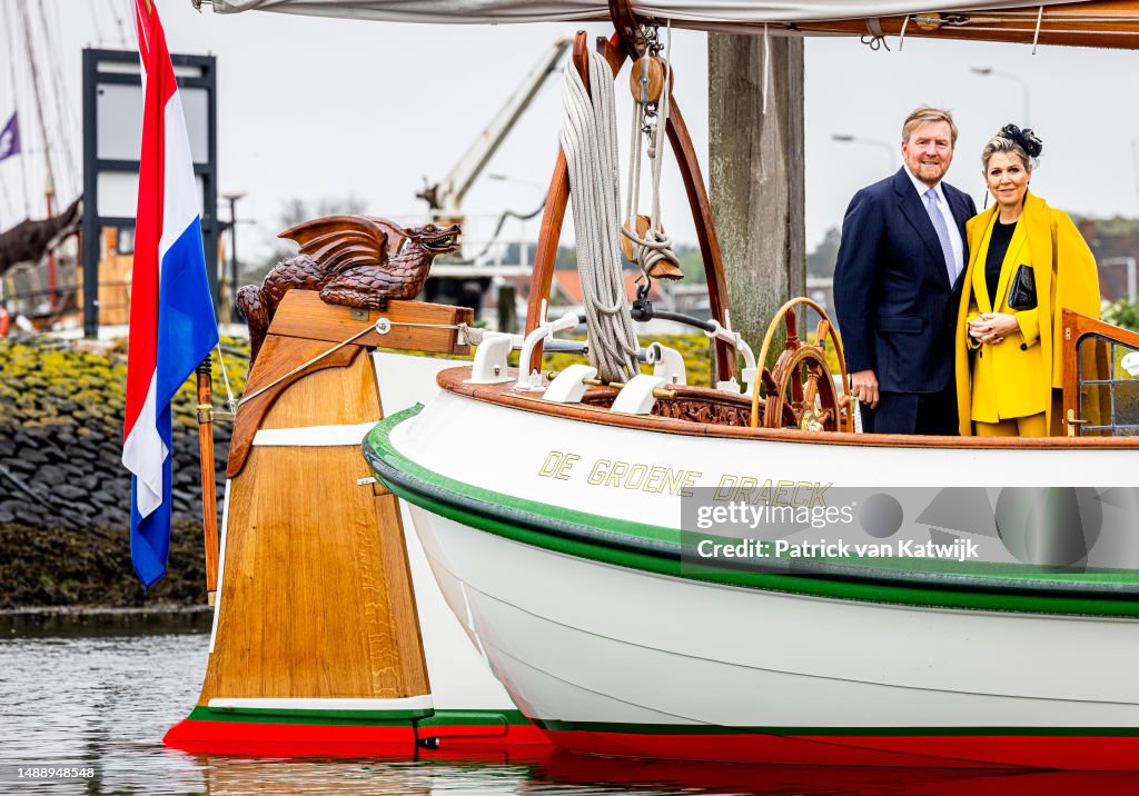 King Willem-Alexander Of The Netherlands And Queen Maxima Visit The Wadden Islands : Day Two