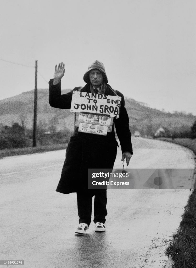 Groates Julian Neilson during his walk from Land's End to John o' Groats, 4th ...