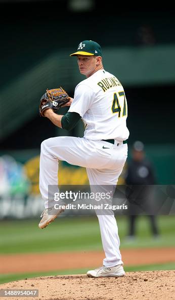 Drew Rucinski Drew Rucinski of the Oakland Athletics pitches during the game... News ...