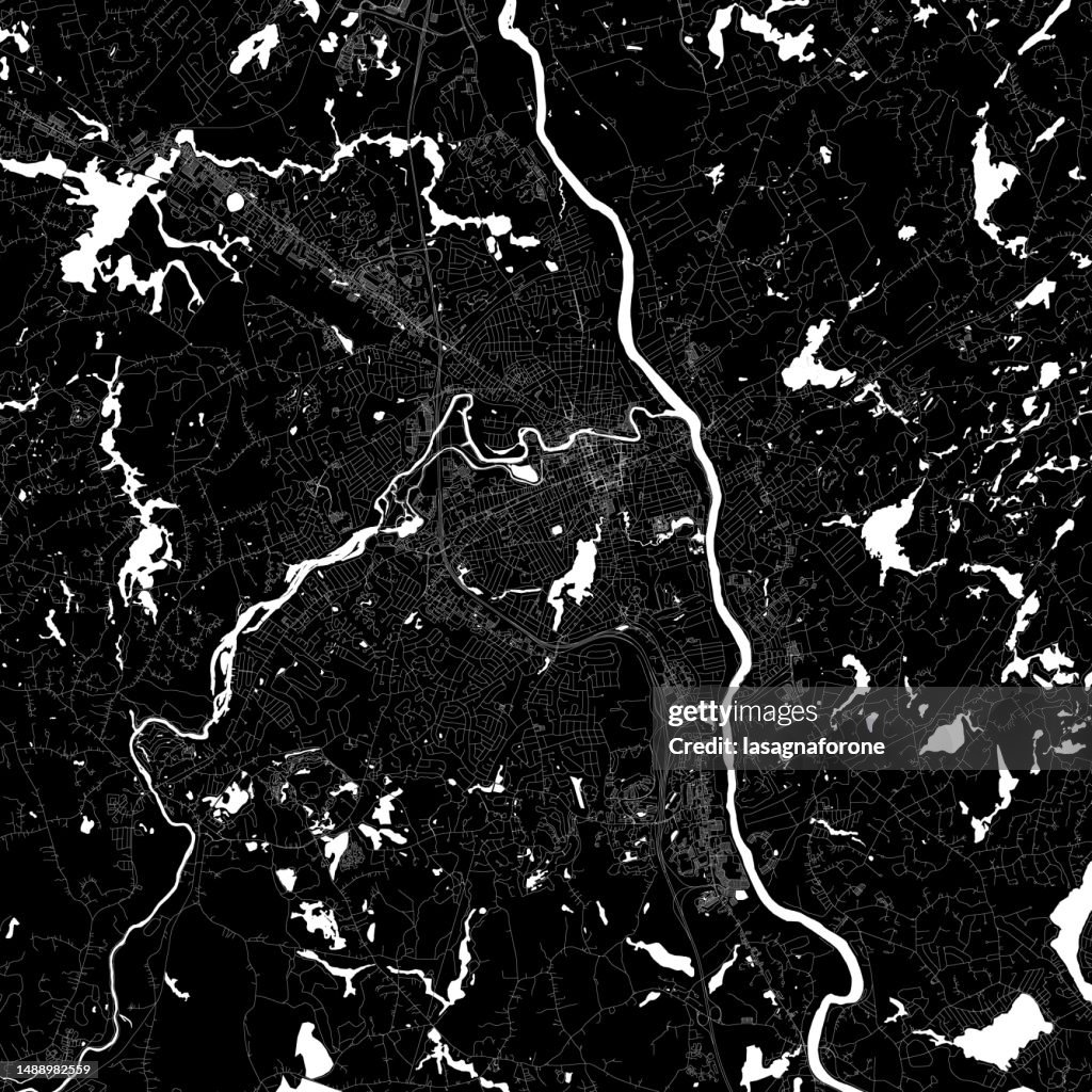 Nashua, New Hampshire, USA Vector Map