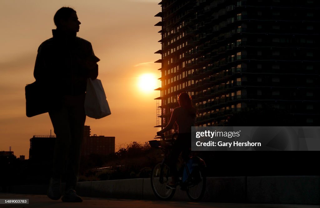 Sunset in Jersey City, New Jersey