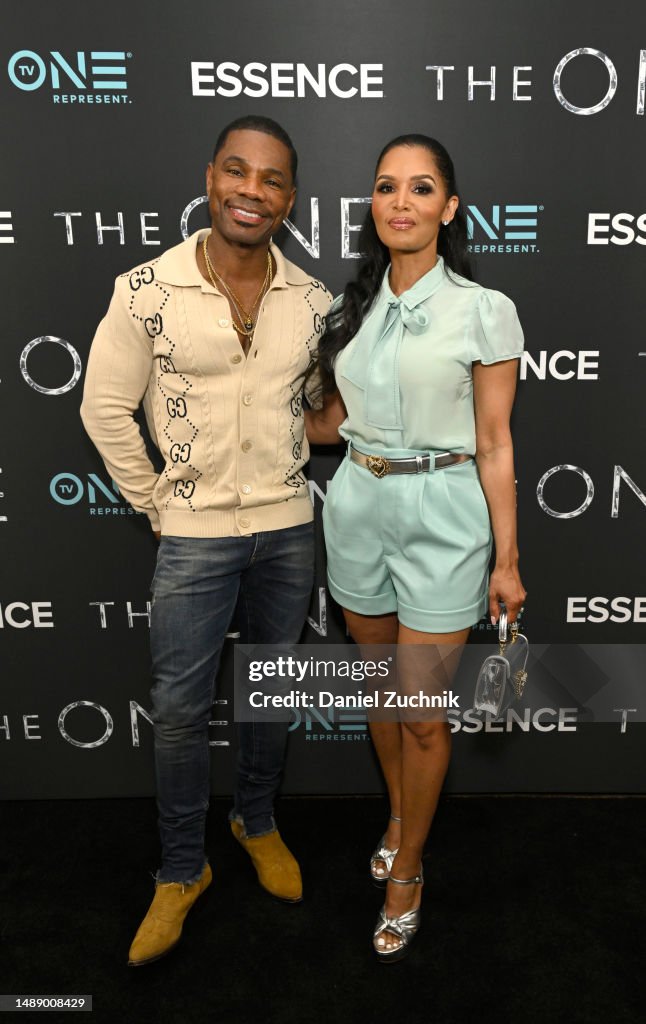 Kirk Franklin and Tammy Franklin attend as TV One premieres 'The One