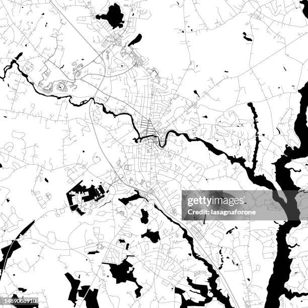 dover, new hampshire, usa vector map - dover new hampshire stock illustrations