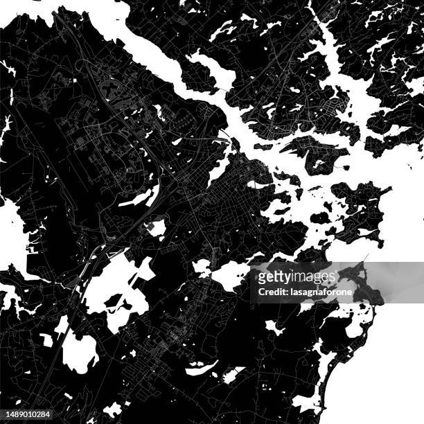 portsmouth, new hampshire, usa vector map - portsmouth stock illustrations