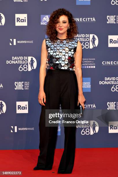 Jasmine Trinca attends the 68th David Di Donatello red carpet on May 10, 2023 in Rome, Italy.