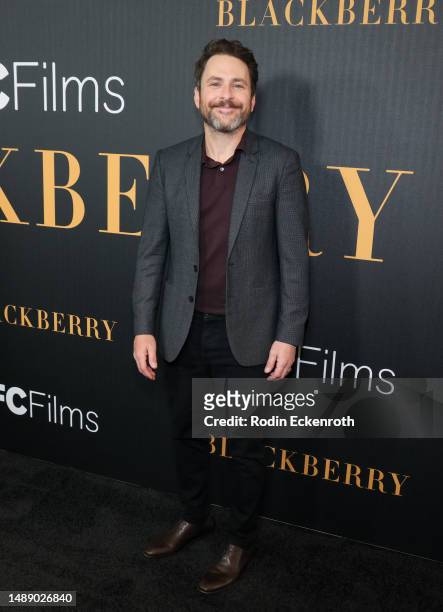 Charlie Day attends the Los Angeles premiere of "Blackberry" at The London West Hollywood at Beverly Hills on May 10, 2023 in West Hollywood,...