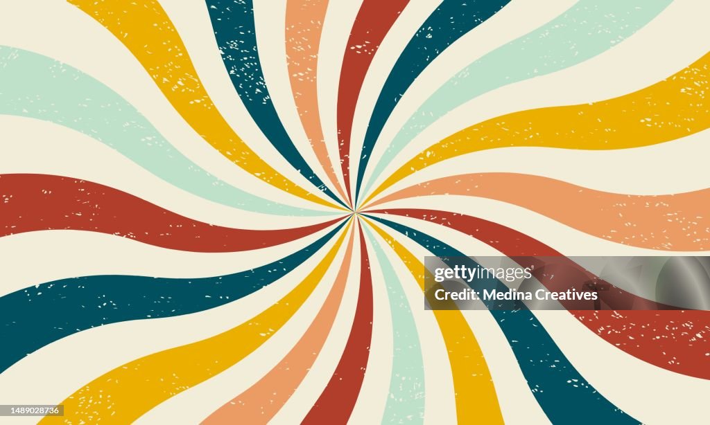 Classic Vintage Retro Rays Background High-Res Vector Graphic - Getty ...