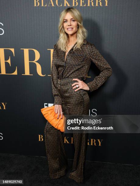 Kaitlin Olson attends the Los Angeles premiere of "Blackberry" at The London West Hollywood at Beverly Hills on May 10, 2023 in West Hollywood,...