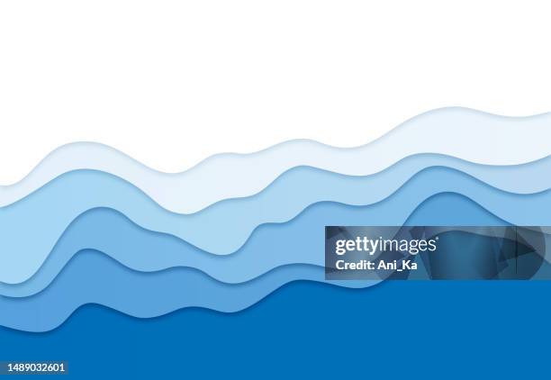 ilustraciones, imágenes clip art, dibujos animados e iconos de stock de fondo abstracto con olas - riachuelo
